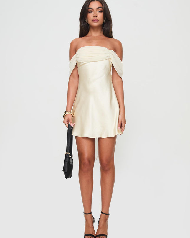 Adoration Mini Dress Cream