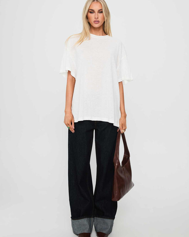 Zaydee Oversized Tee White
