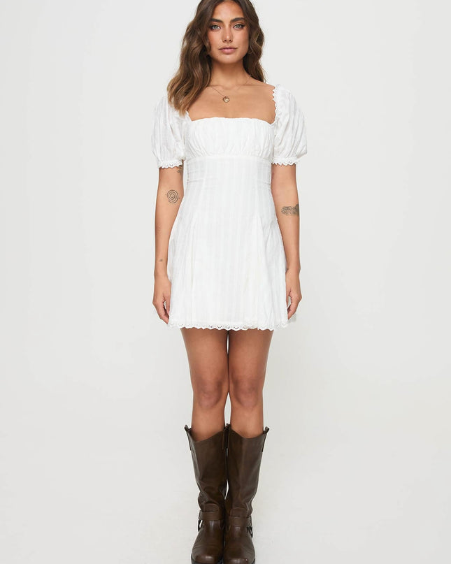 Rabatia Mini Dress White