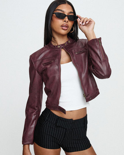 Anfield Jacket Burgundy