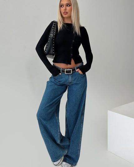 Passoni Long Sleeve Top Black