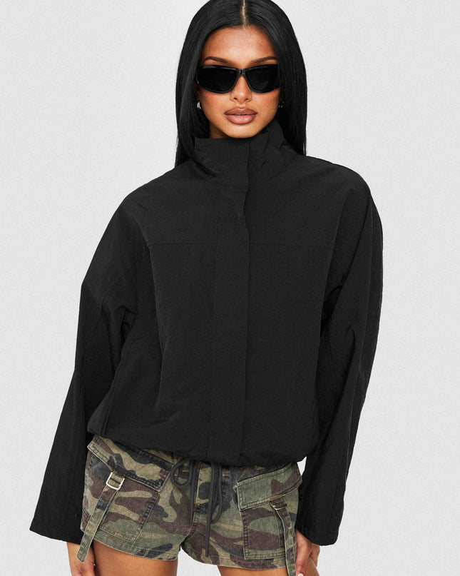 Shoreline Windbreaker Jacket Noir