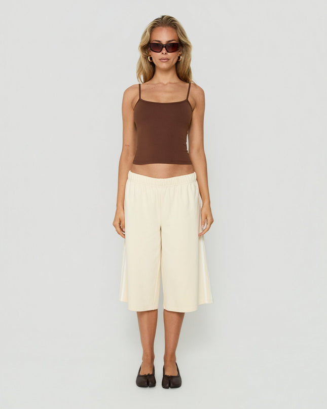 Sayllor Longline Sweat Shorts Cream