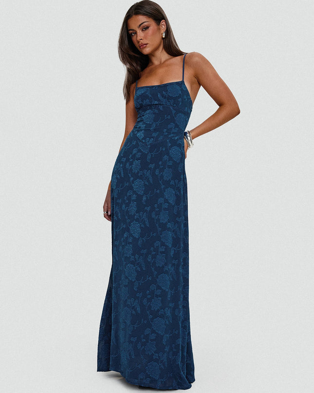 South Of France Maxi Dress Navy