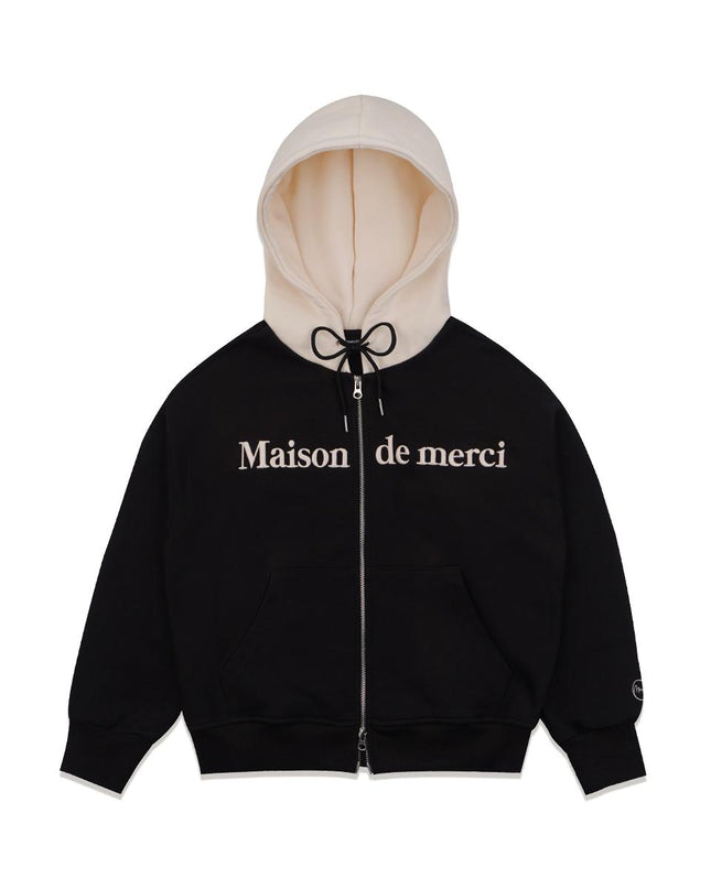 LA MAISON STUDIO Women's Embo Logo Crop Hoodie FCC1ZP391W