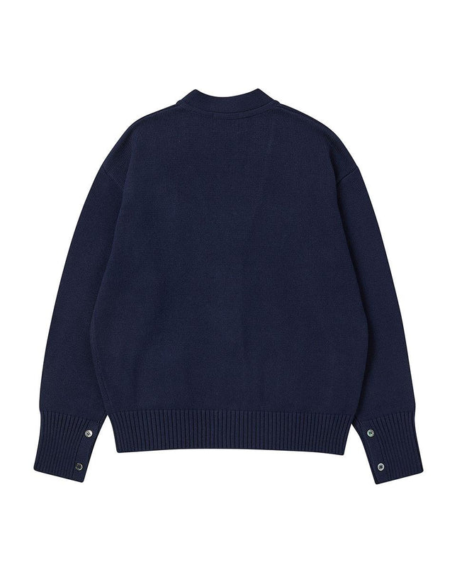 beyondcloset Women's Cashmere Classic Logo Adjustable Cardigan