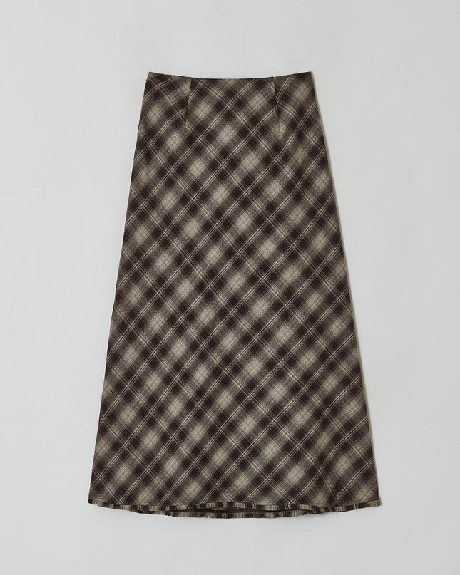 MOHAN Women's TVF Check Maxi Skirt 720663372