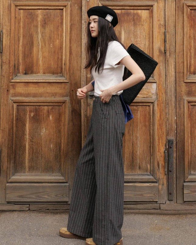 TIENNE Women's Nordy Stripe Pants Black