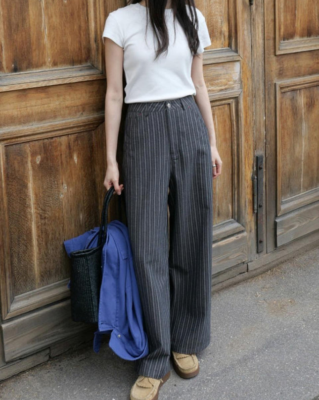 TIENNE Women's Nordy Stripe Pants Black