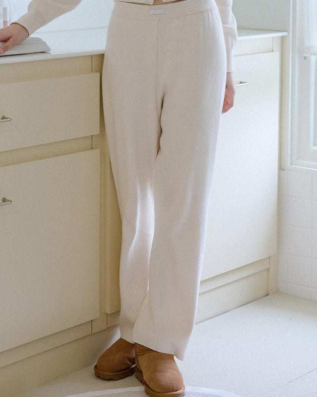 LETTER FROM MOON Women's Letters Knit Pants