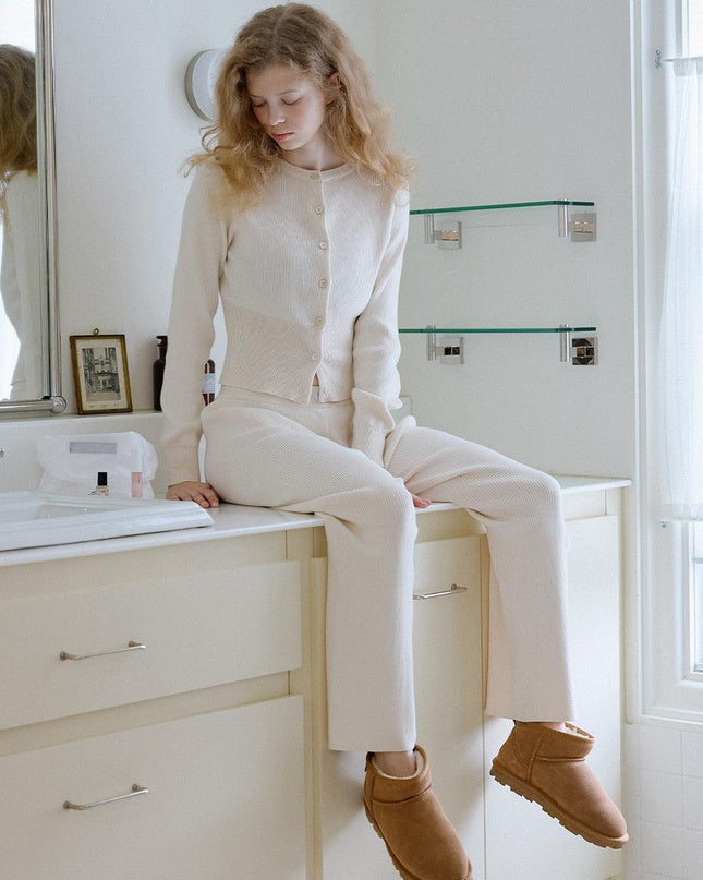 LETTER FROM MOON Women's Letters Knit Pants