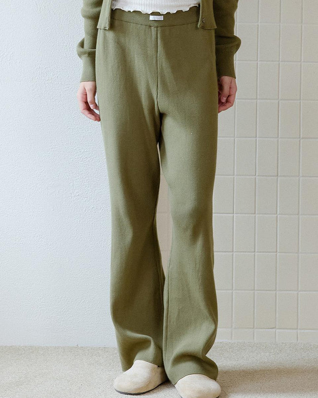LETTER FROM MOON Women's Letters Knit Pants
