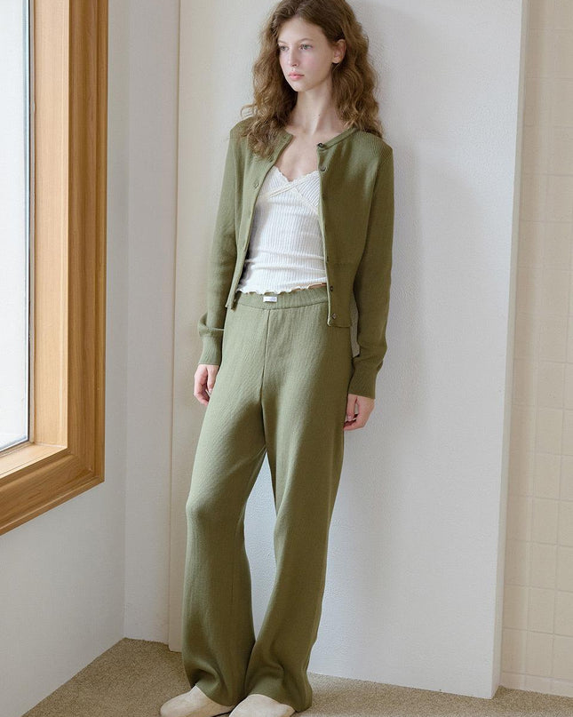 LETTER FROM MOON Women's Letters Knit Pants