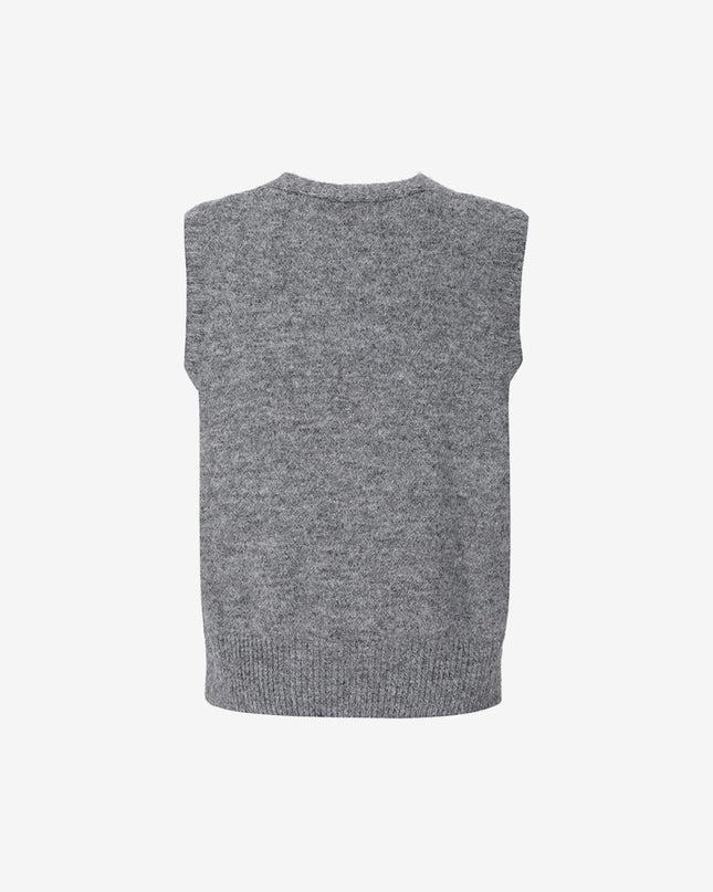 V’ NY STUDIO Women's V-Neck Zip-Up Vest Knit