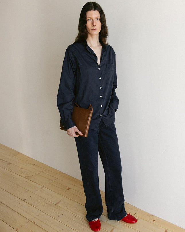 AND YOU Women's NYBODER Vintage Washed Denim Pants Vintage Navy