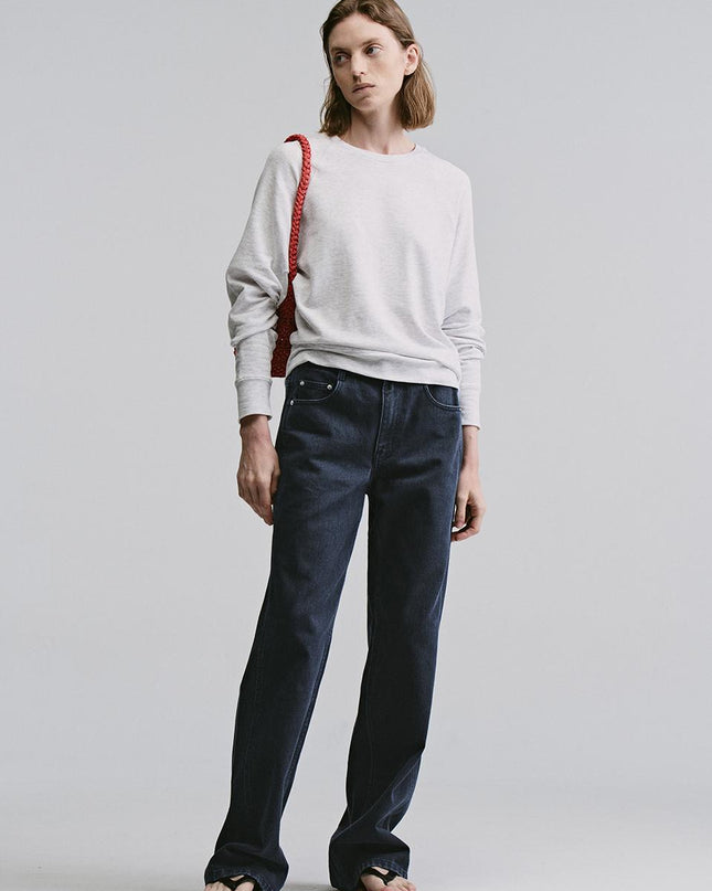 AND YOU Women's NYBODER Vintage Washed Denim Pants Vintage Navy