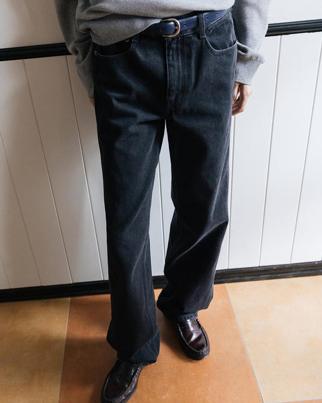 AND YOU Women's NYBODER Vintage Washed Denim Pants Vintage Navy