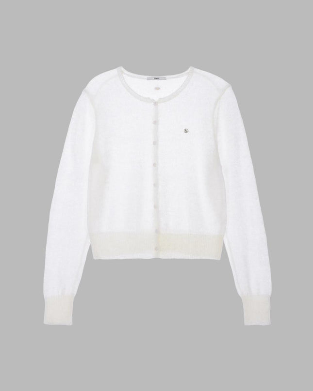 HAINT Women's Sheer Hairy Soft Cardigan