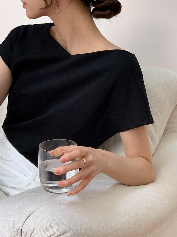 MORREST Women's Premium Refine Blouse T-Shirt