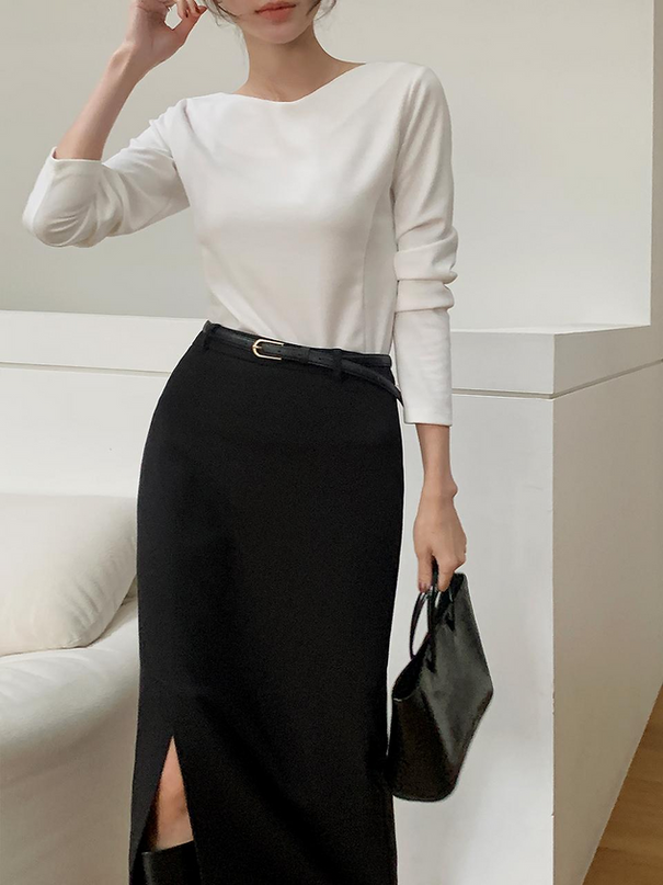 MORREST Women's Premium Refine Blouse T-Shirt