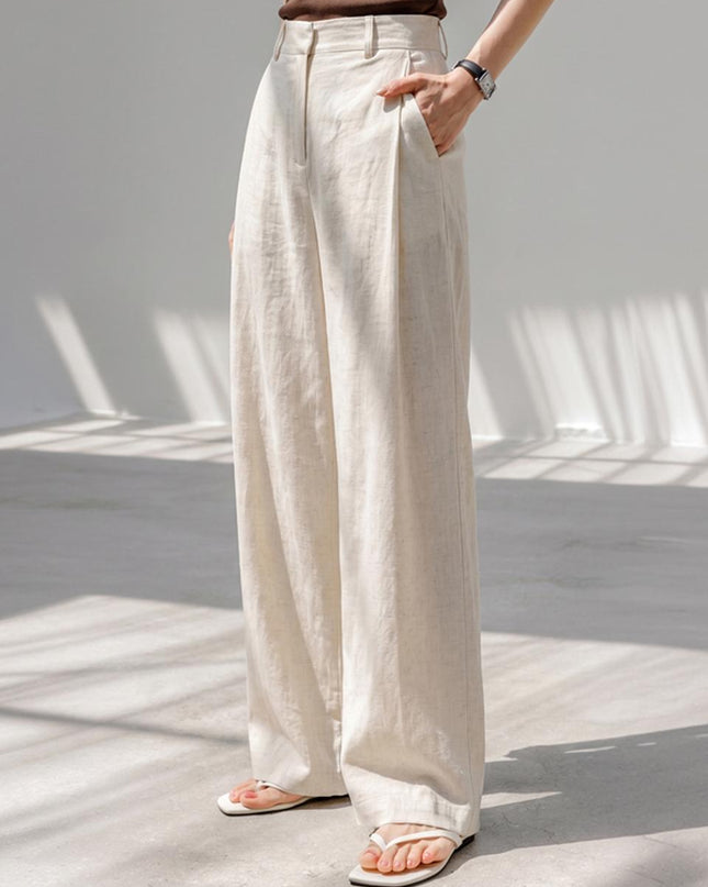 FRENCHCHIC Belle Epoque Women's Pintuck Wide Slacks