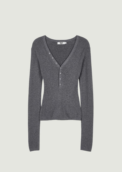 GROVE Women's 26FW Daze Knit Melange Gray 721046749