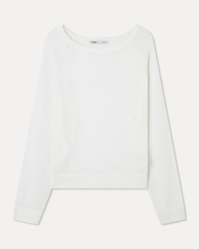 MIXXO Women's Linen Sheer Long-Sleeve Knit MIWKAG520T