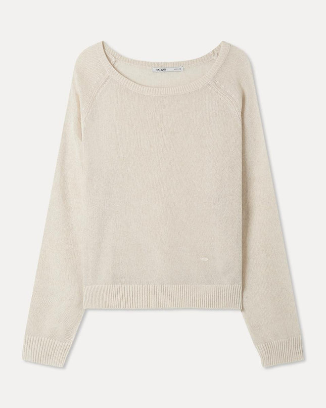 MIXXO Women's Linen Sheer Long-Sleeve Knit MIWKAG520T
