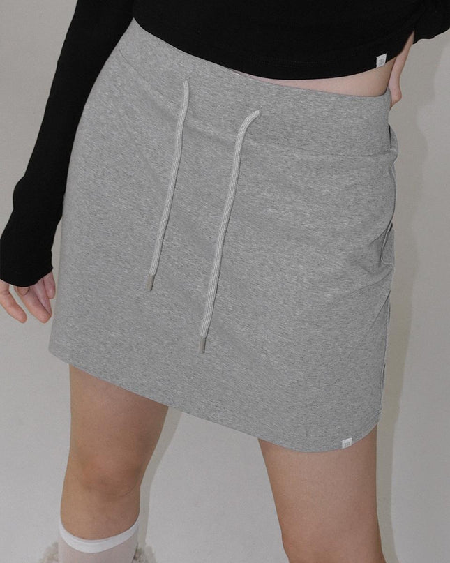 TWEE Women's Kellit Basic Banding Mini Skirt