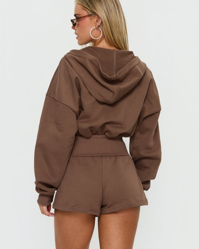 Daybreak Rib Waist Shorts Cocoa