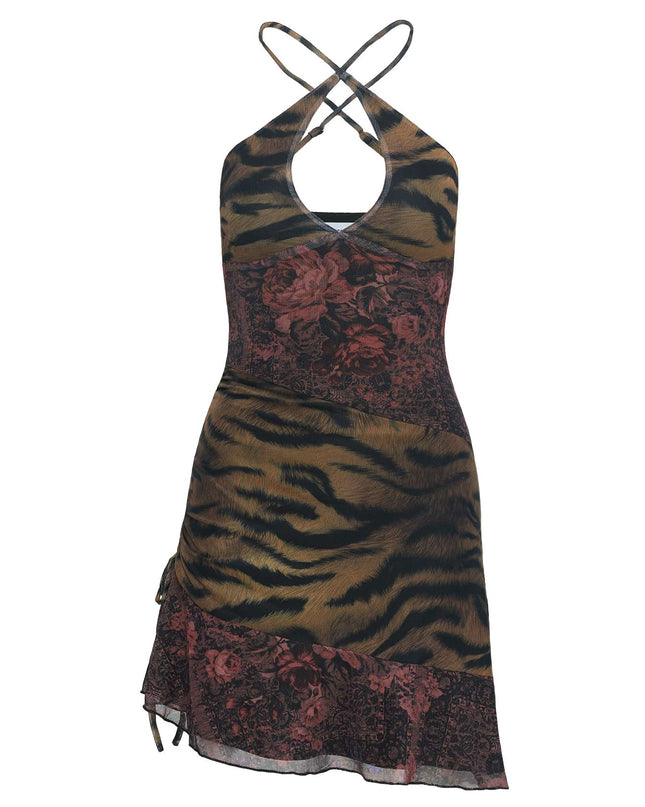 Syrefena Halter Mini Dress Multi
