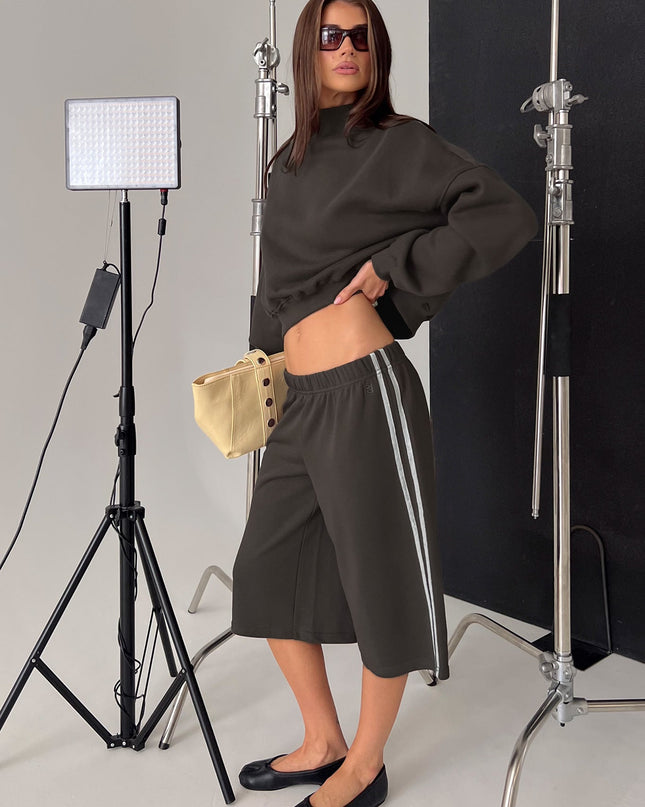 Sayllor Longline Sweat Shorts Iron Grey