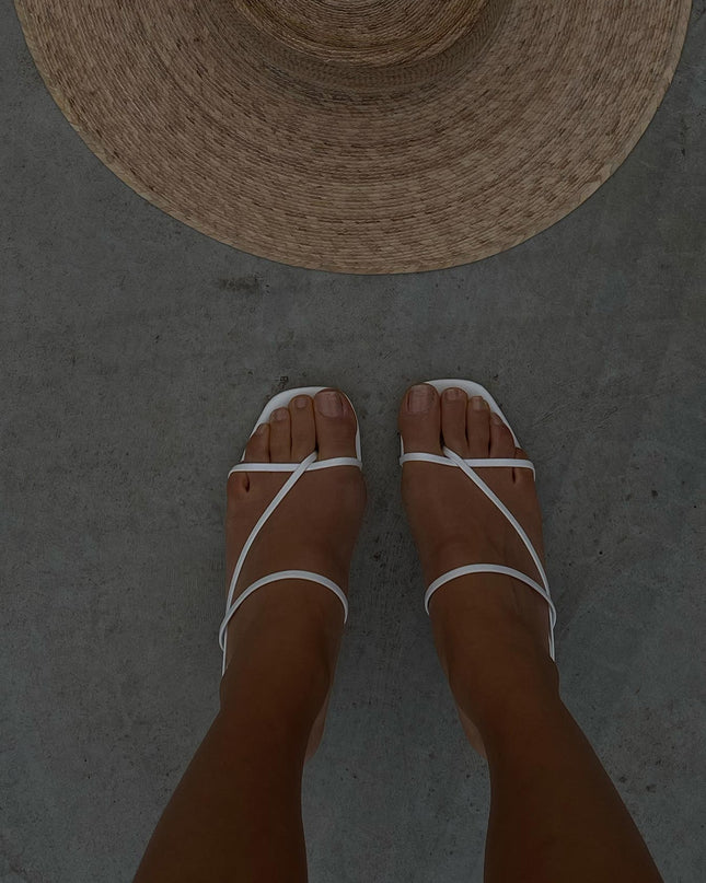 The Becka Heels White