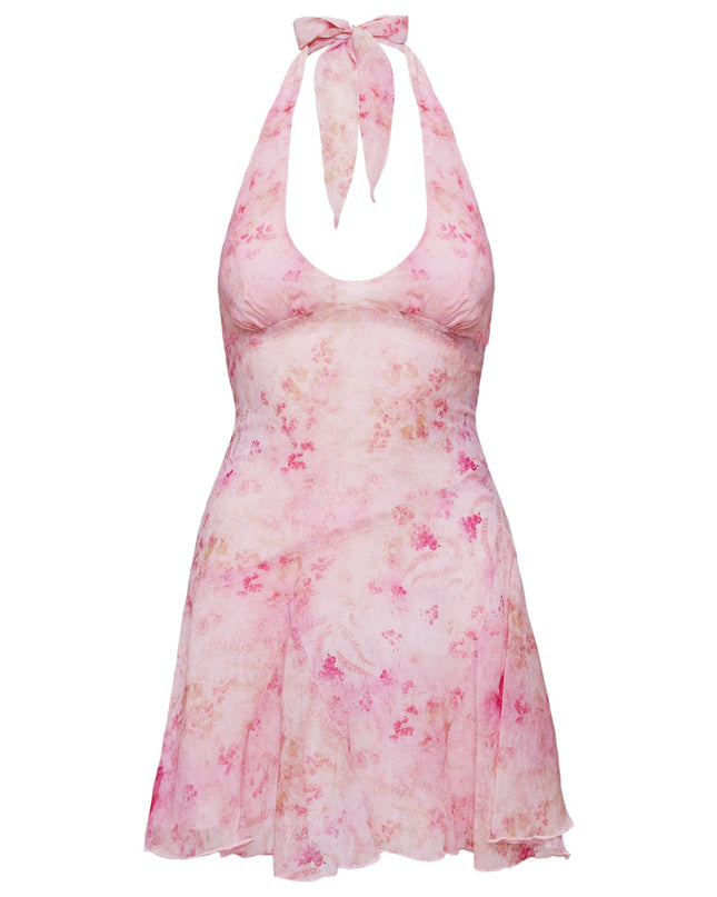 Valorie Halter Mini Dress Pink